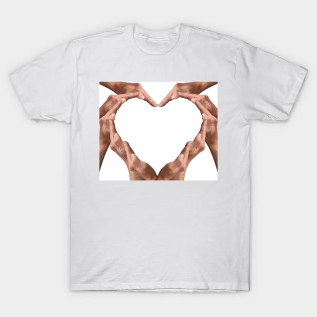 Heart shape T-Shirt by psychoshadow